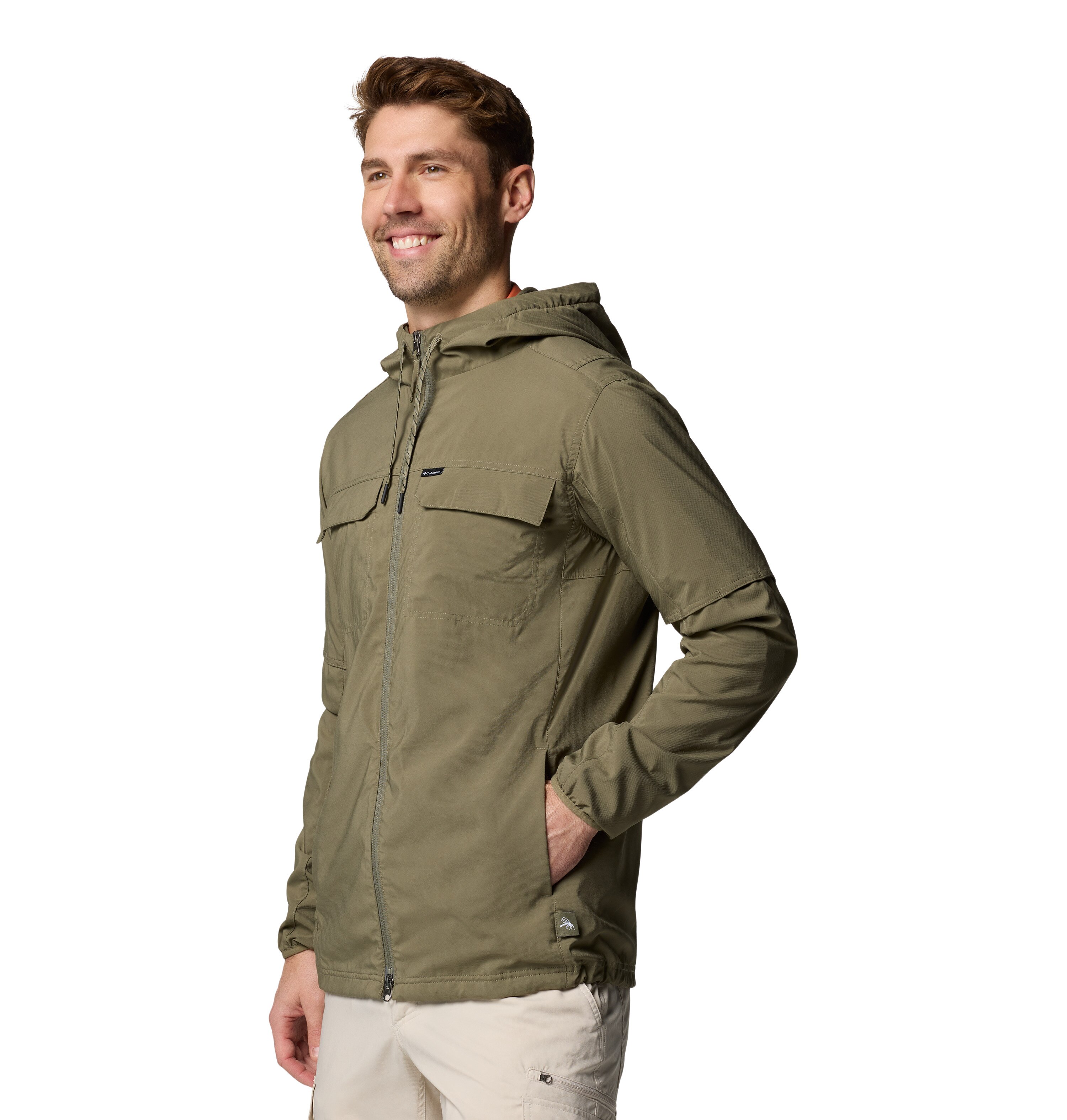 Camisa de Manga Comprida Skien Valley™ Hooded Columbia Bege-3