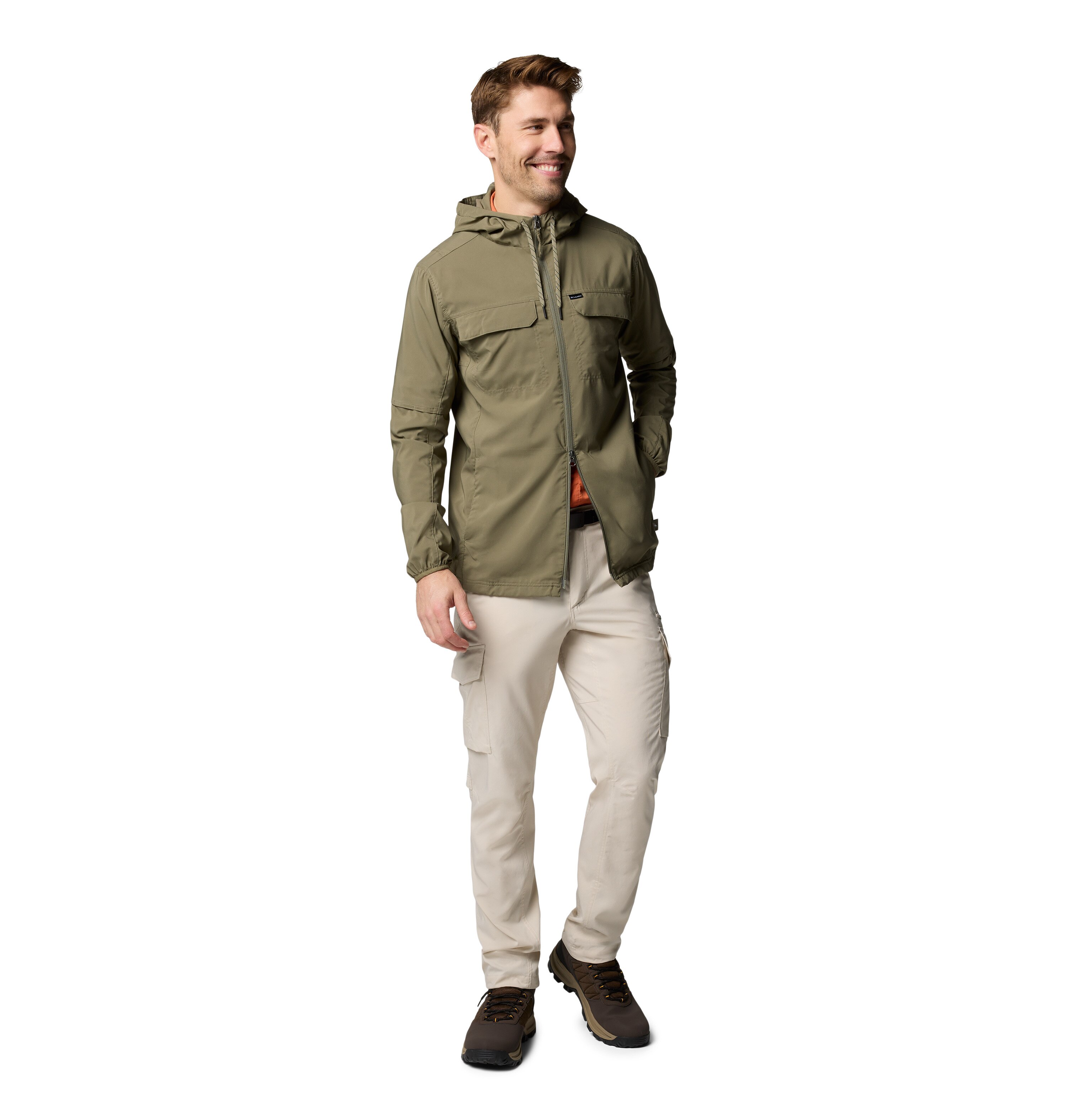 Camisa de Manga Comprida Skien Valley™ Hooded Columbia Bege-5