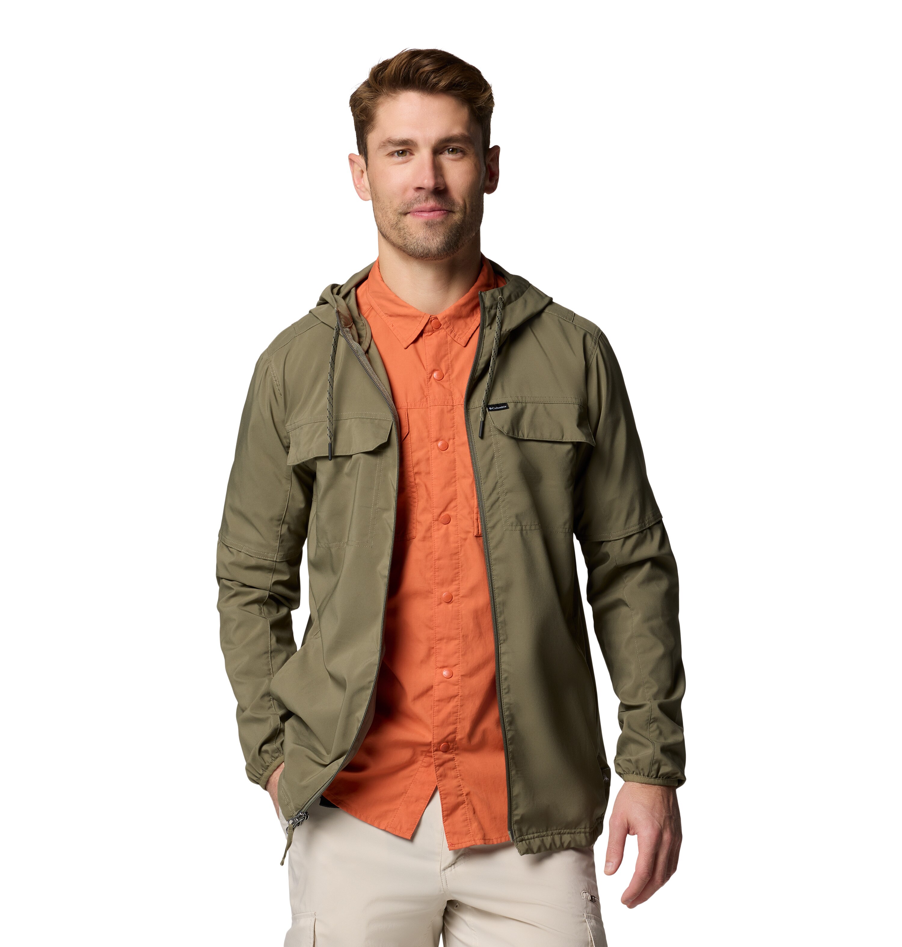 Camisa de Manga Comprida Skien Valley™ Hooded Columbia Bege-6
