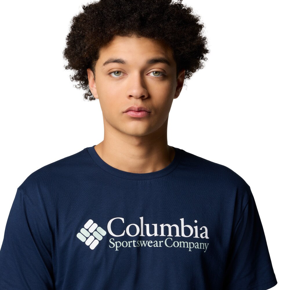 T-shirt Csc Basic Logo™ Columbia Azul-marinho-3