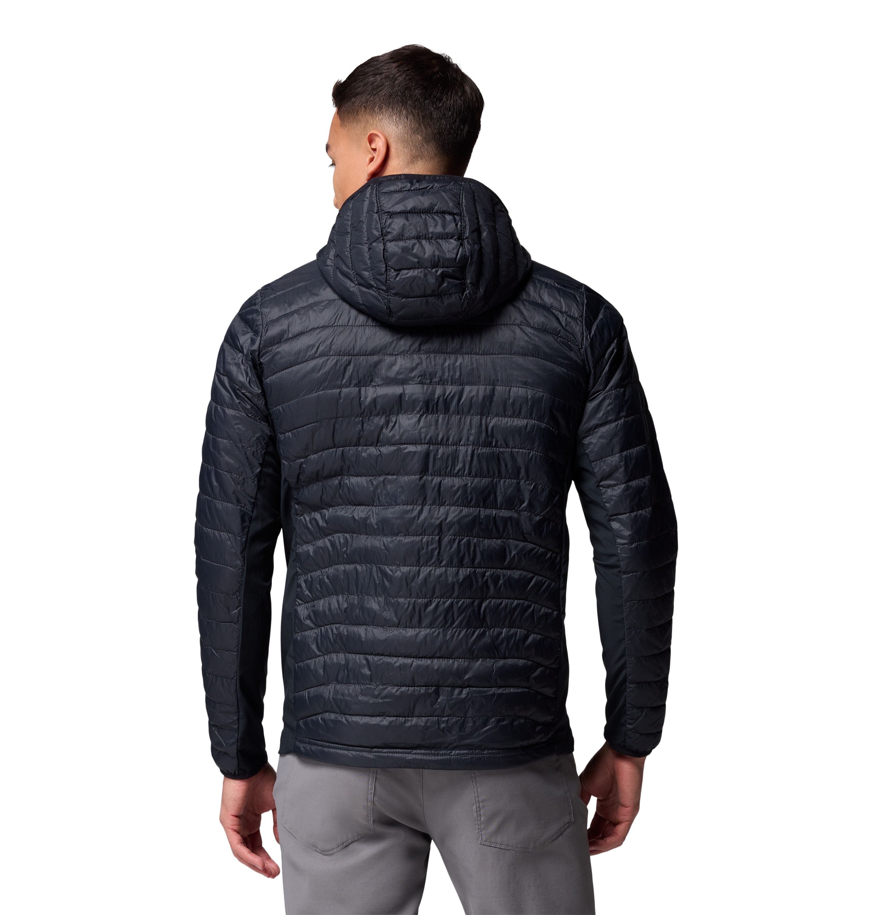 Plumífero Powder Pass™ Hybrid Hooded Columbia Preto-2