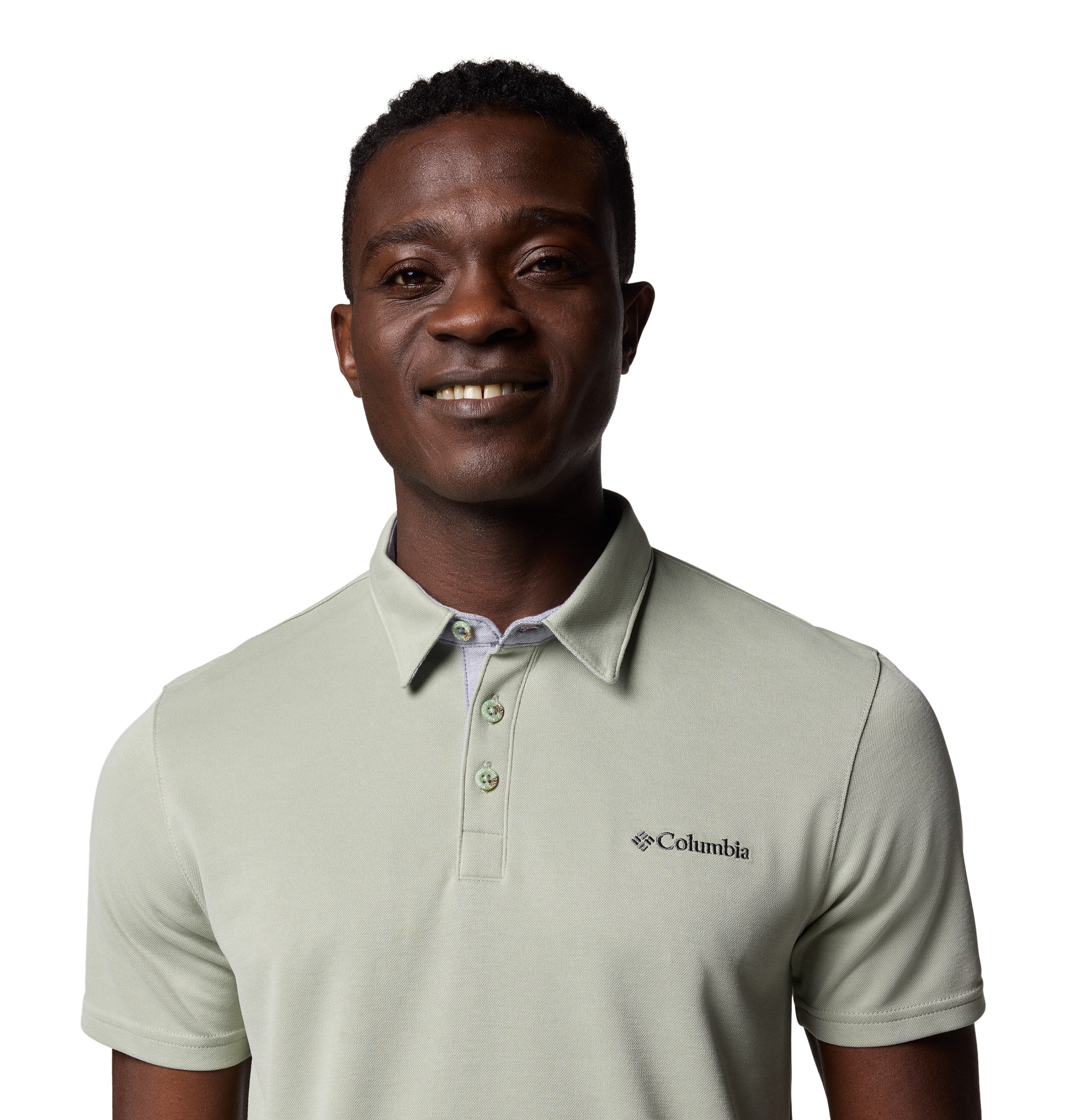 Polo Nelson Point™ Columbia Verde-acinzentado-5