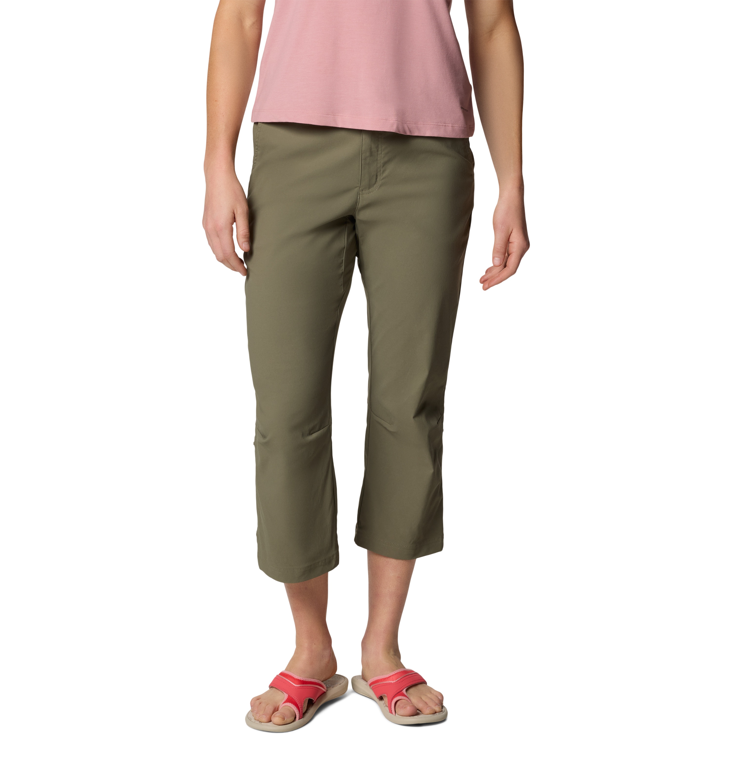 Calças Pirata de Caminhada Leslie Falls™ Capri Ii Columbia Verde-militar-1
