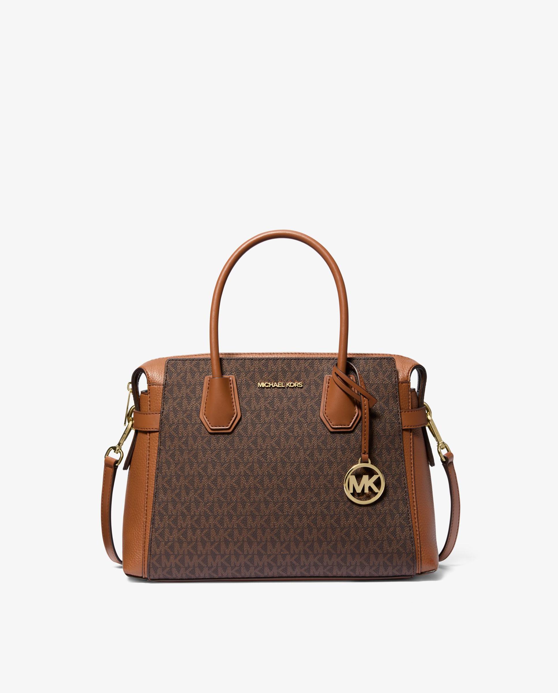 Imagem 0 de Mala a Tiracolo Satchel Mercer Média com Estampado de Logótipos