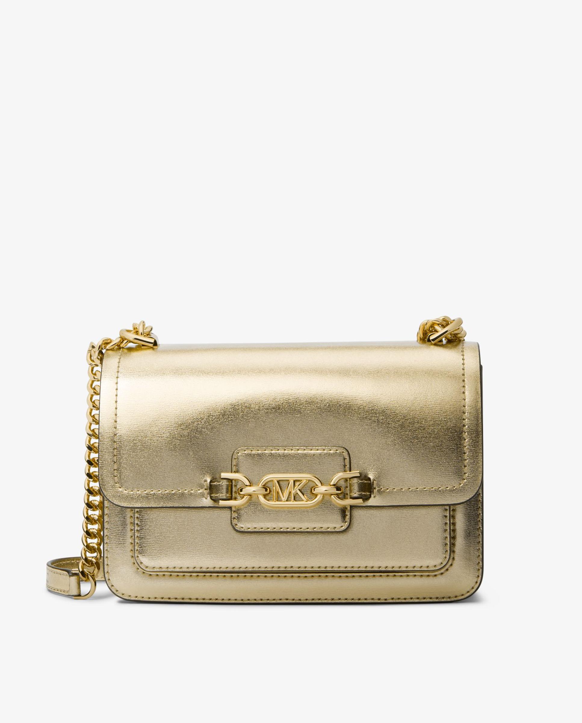 Imagem 0 de Mala a Tiracolo Heather de Pele com Alça de Corrente