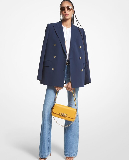 Imagem 0 de Blazer de Crepe com Ombreiras