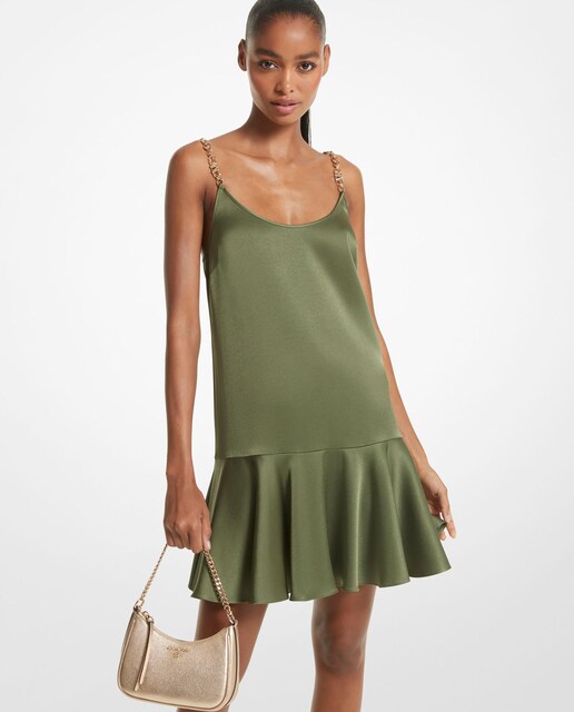 Imagem 0 de Vestido em Crepe Curto de Alças