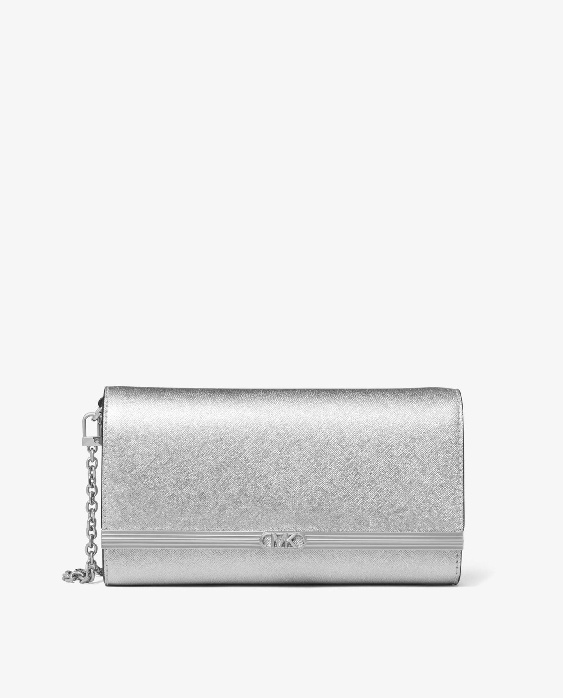 Imagem 0 de Mala de Mão Mona de Pele com Alça de Corrente