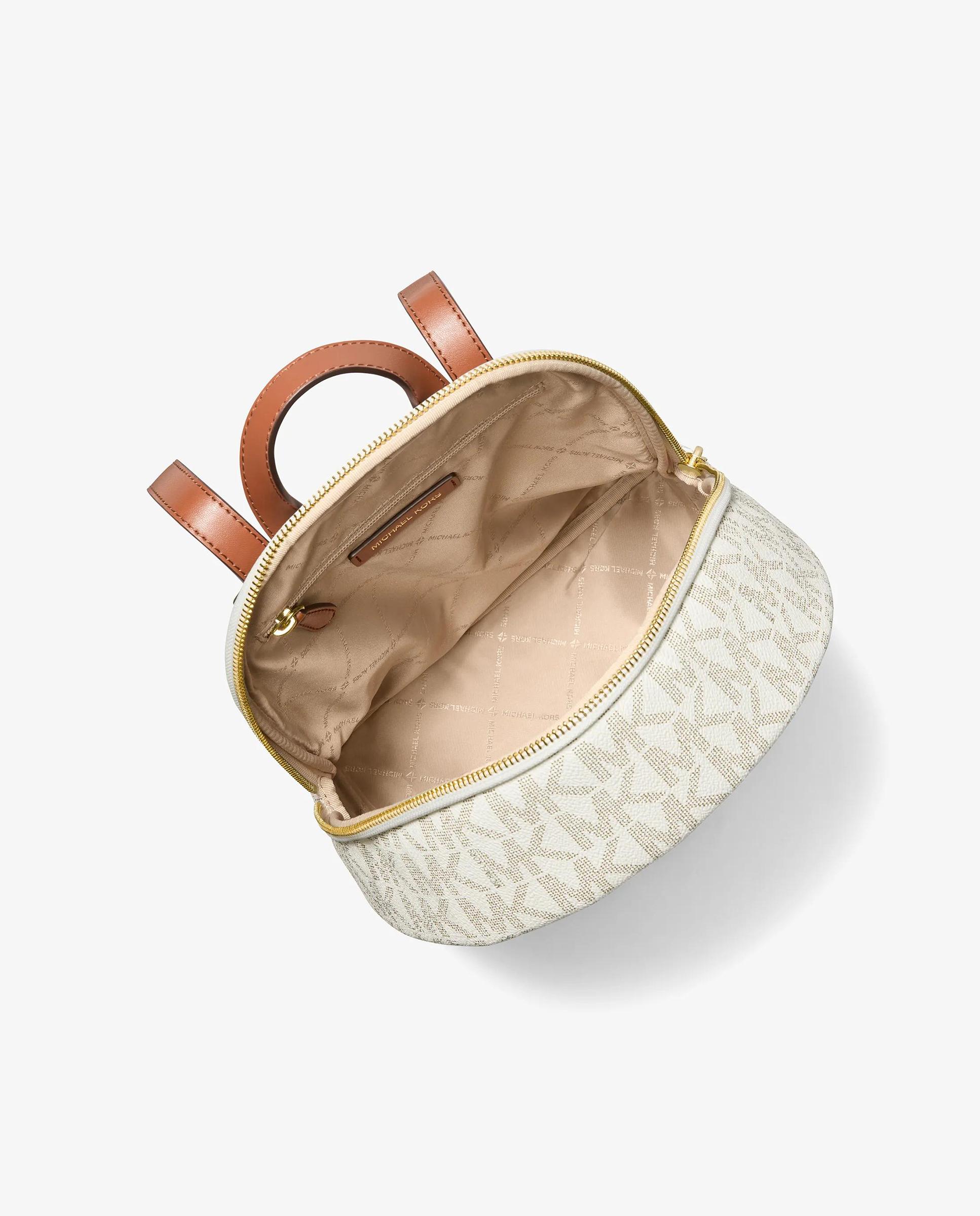 Mochila Erin Média com Logotipo Marfim-2