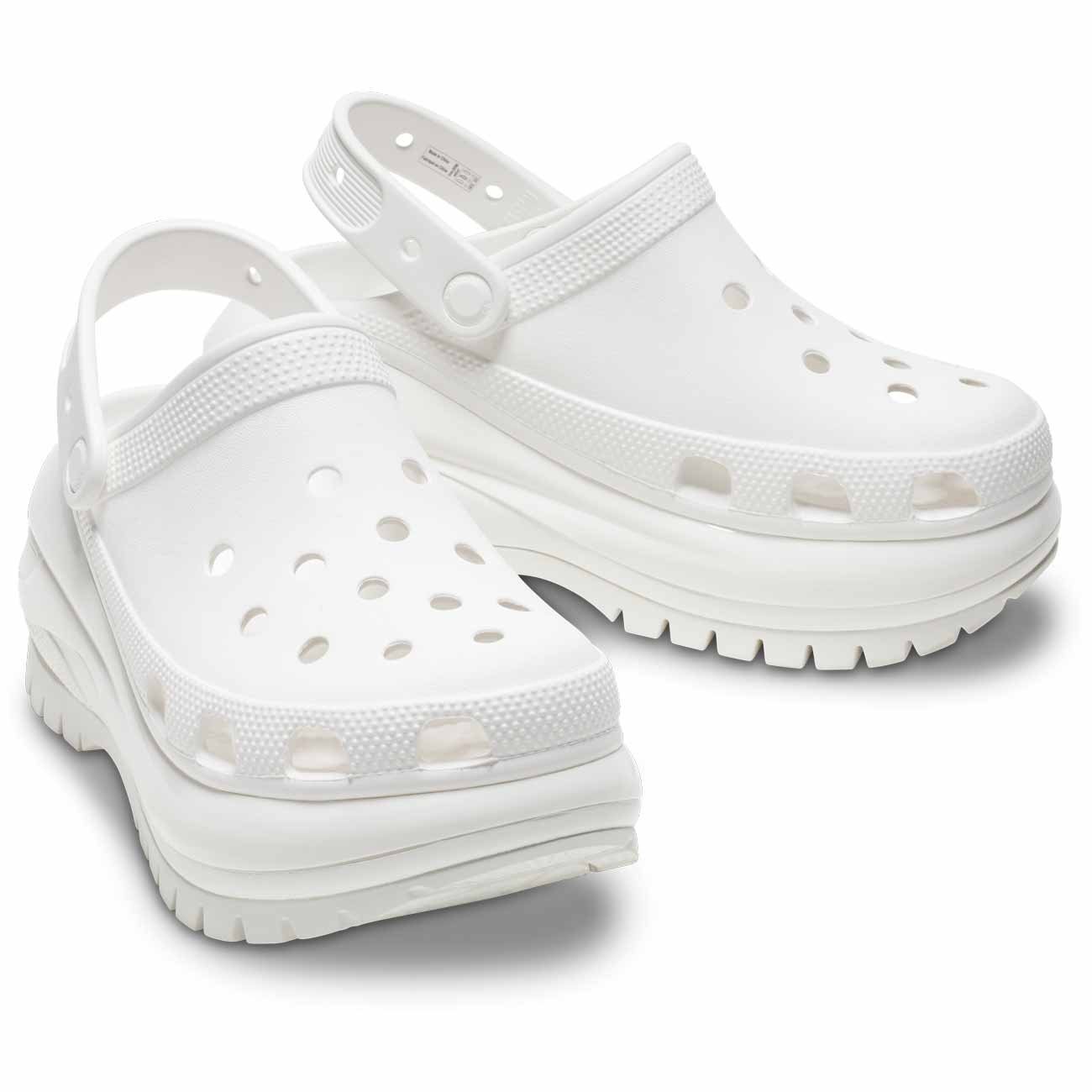 Socas Unissexo Classic Mega Crush Clog Crocs Branco-2