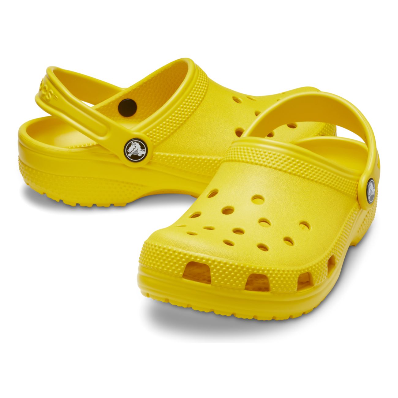 Socas Infantil Classic Clog Crocs Amarelo-limão-2