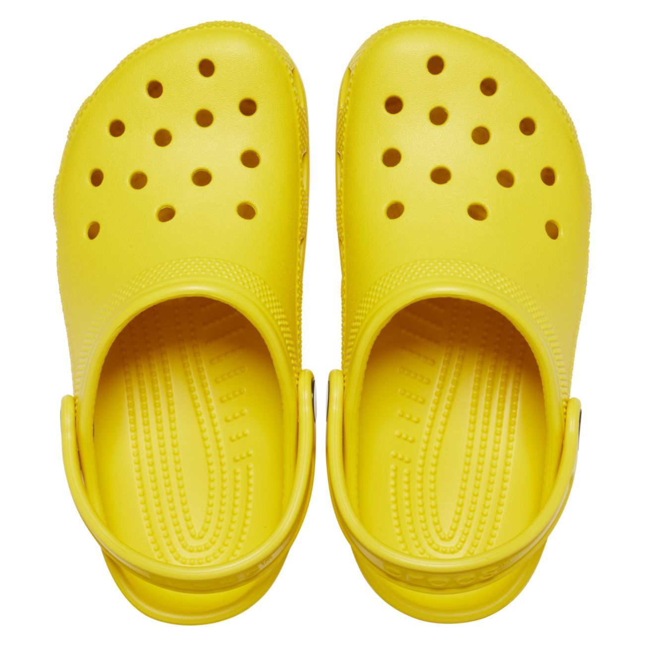 Socas Infantil Classic Clog Crocs Amarelo-limão-3