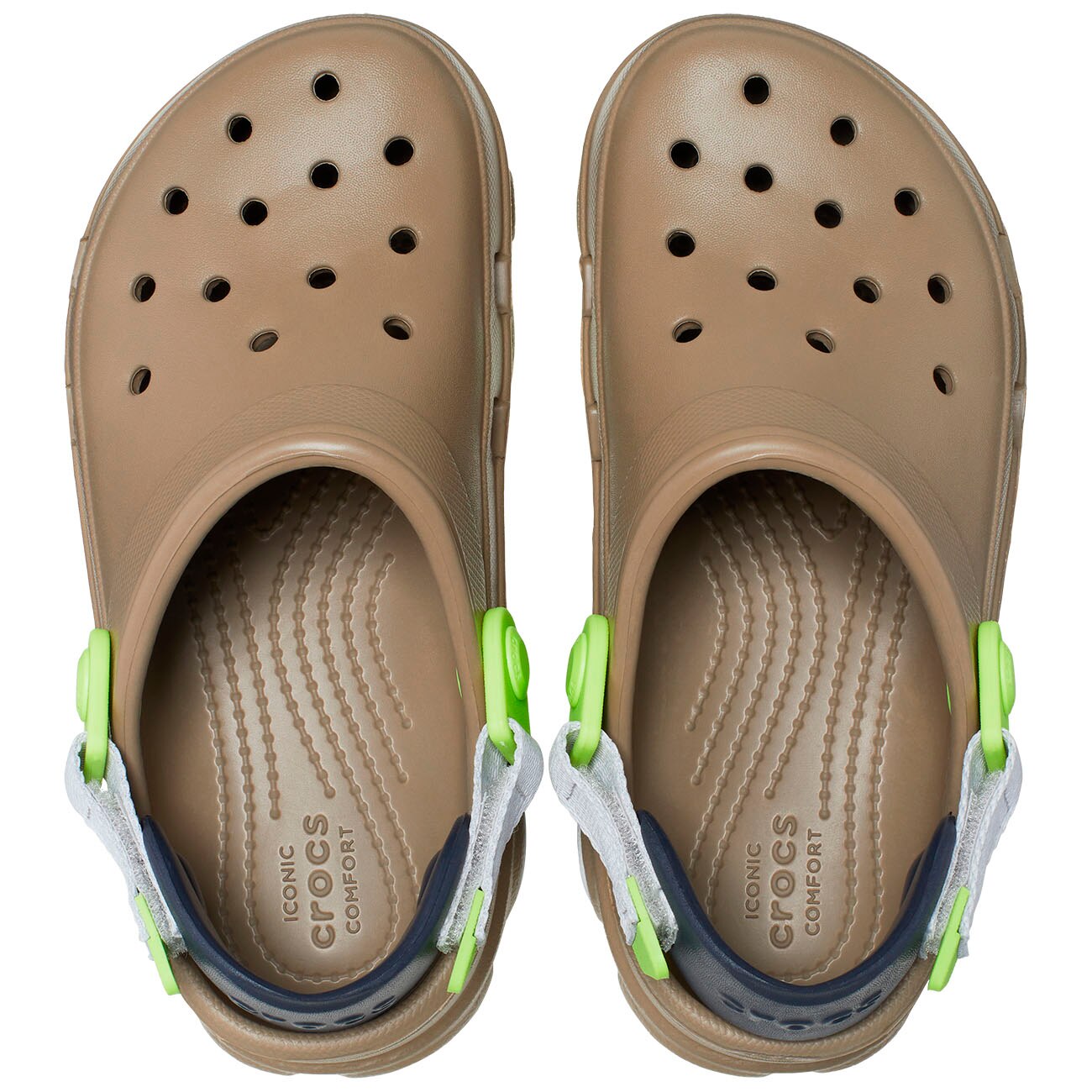 Socas Infantil Classic All-terrain Clog Crocs Verde-3