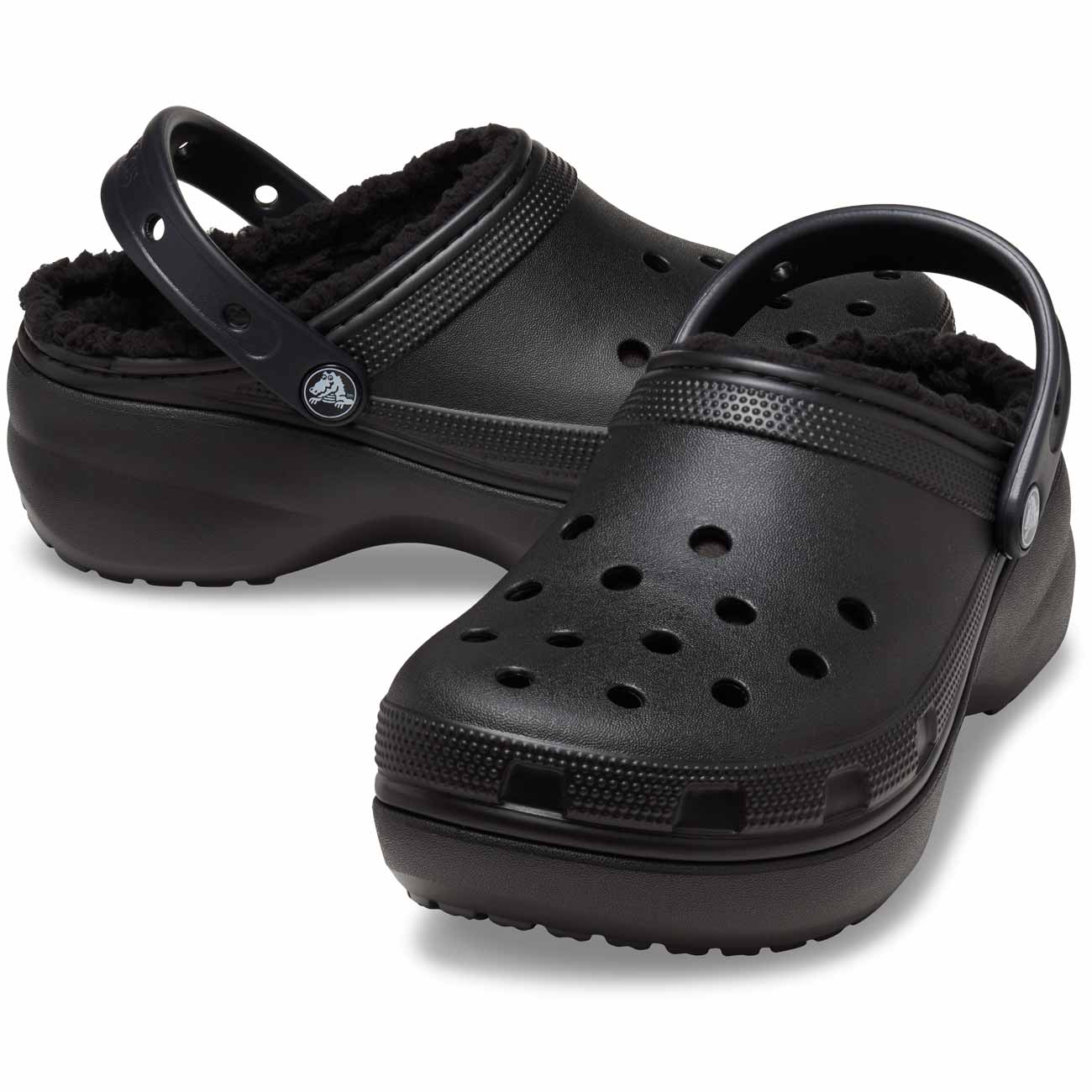 Socas Classic Platform Lined Clog Crocs Preto-2