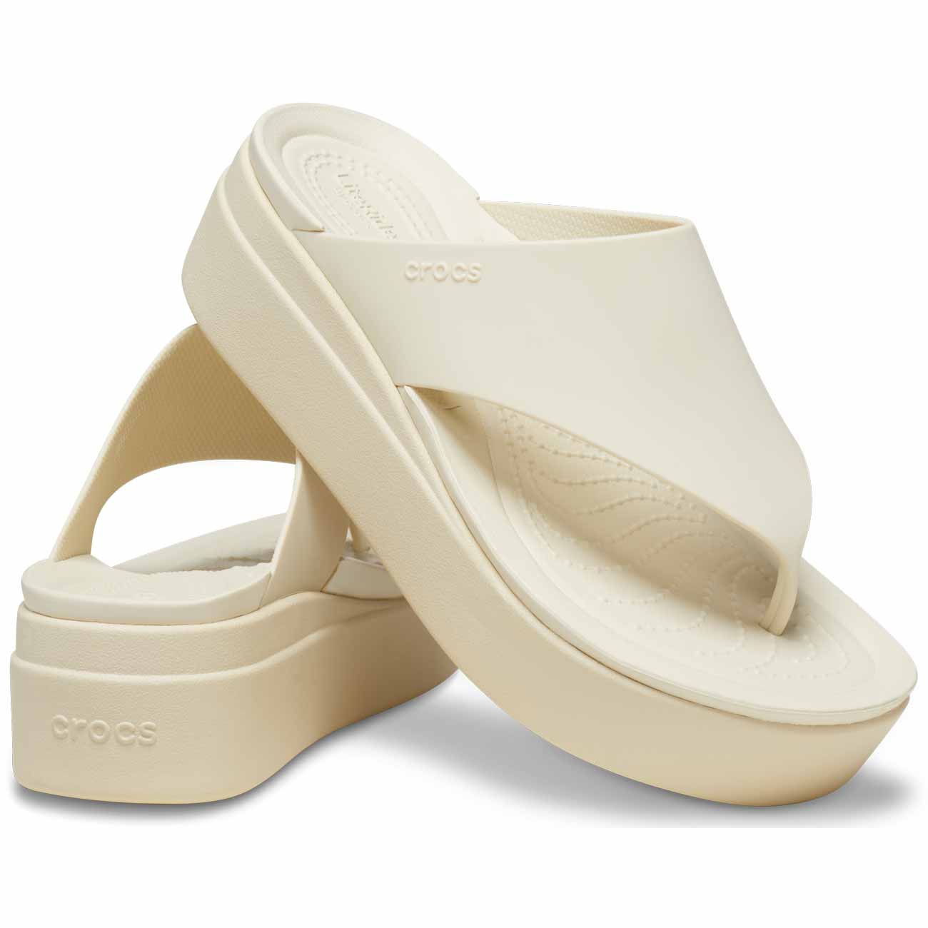 Chinelos Brooklyn Slide Crocs Bege-2