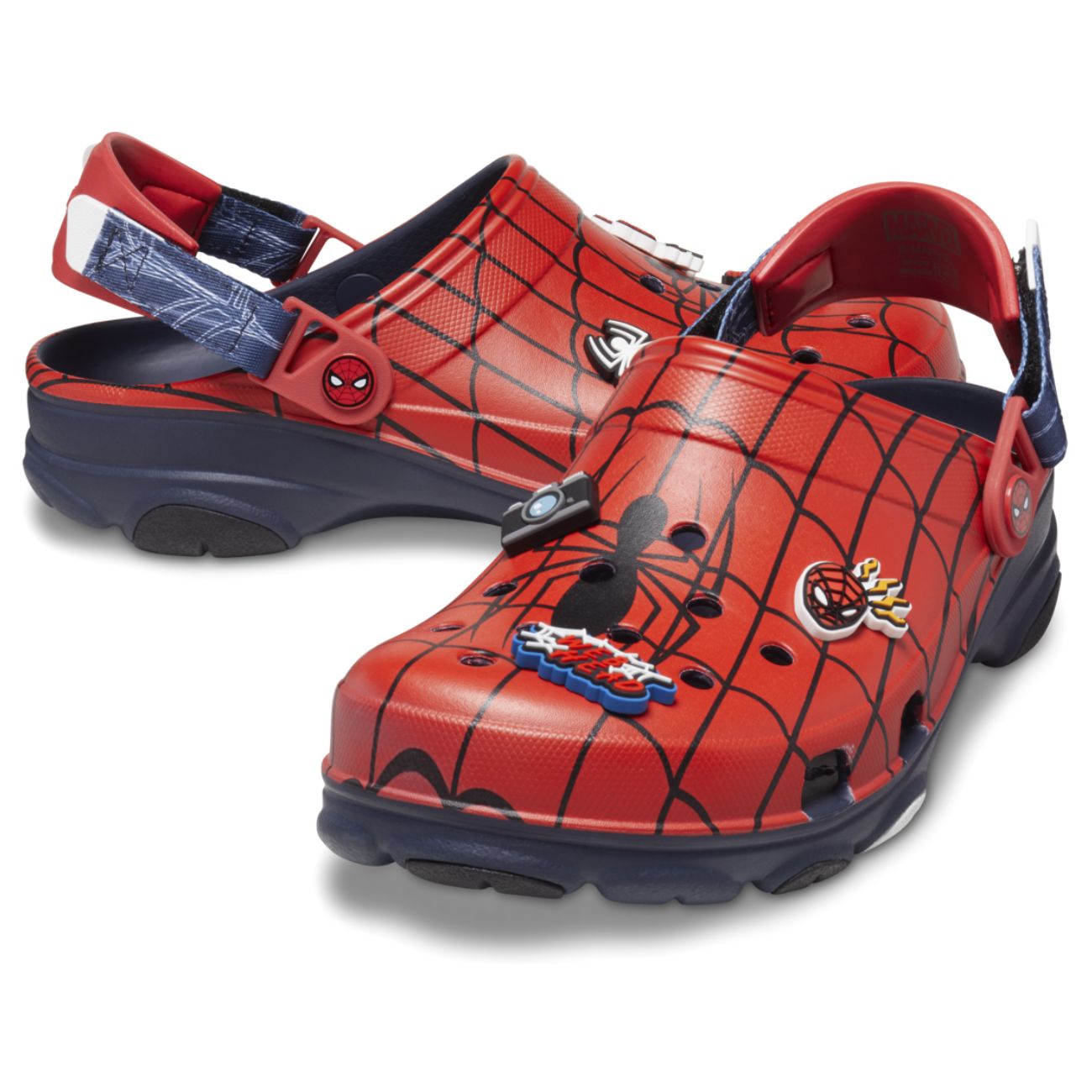 Socas Infantil Team Spiderman All Terrain Clog Crocs Azul-2