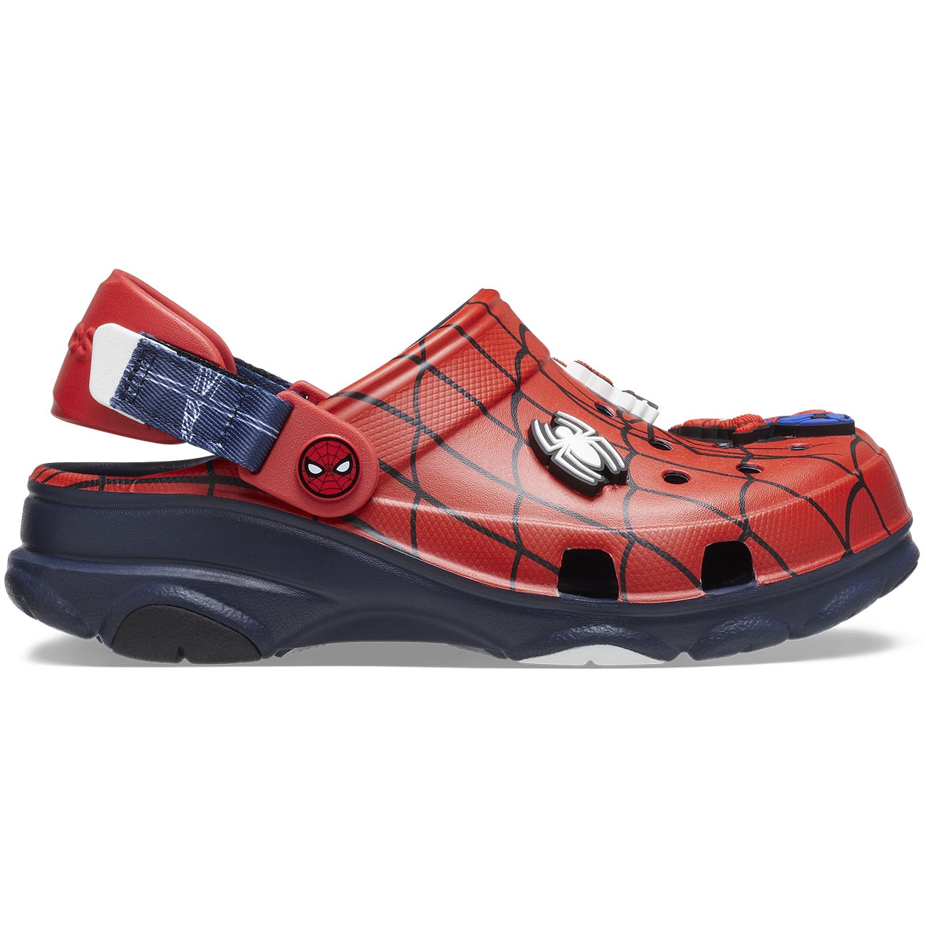 Socas Infantil Team Spiderman All Terrain Clog Crocs Azul-1