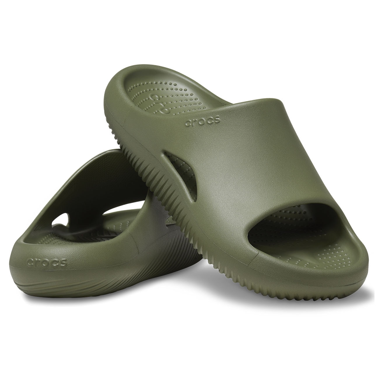 Chinelos Mellow Recovery Slide Crocs Verde-2