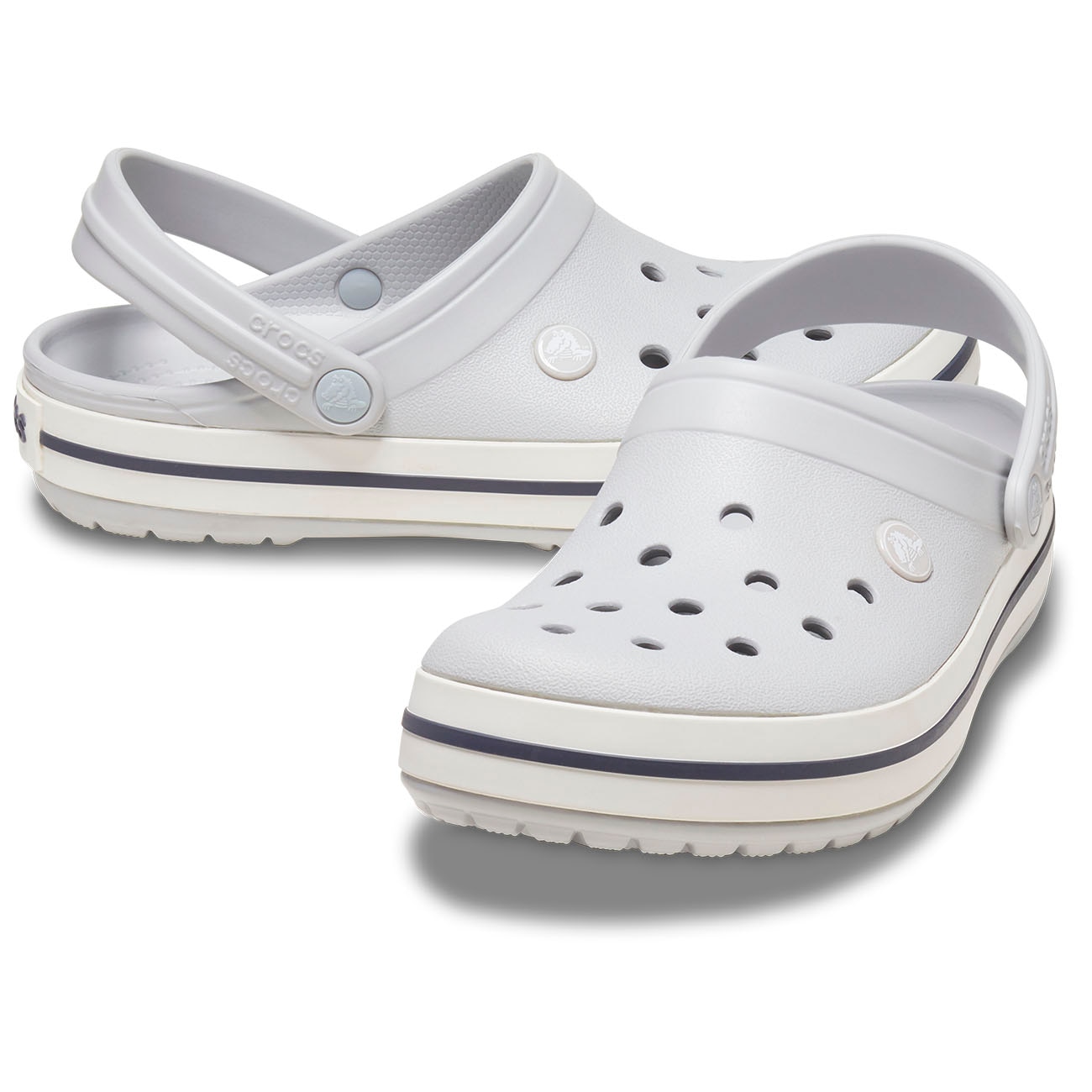 Socas Crocband Crocs Cinzento-sombra-2
