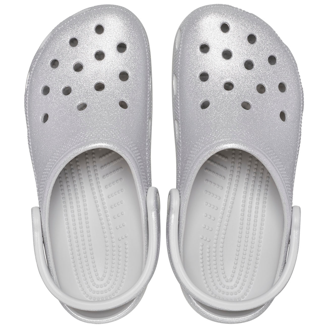 Socas Classic Glitter Clog Crocs Prata-3