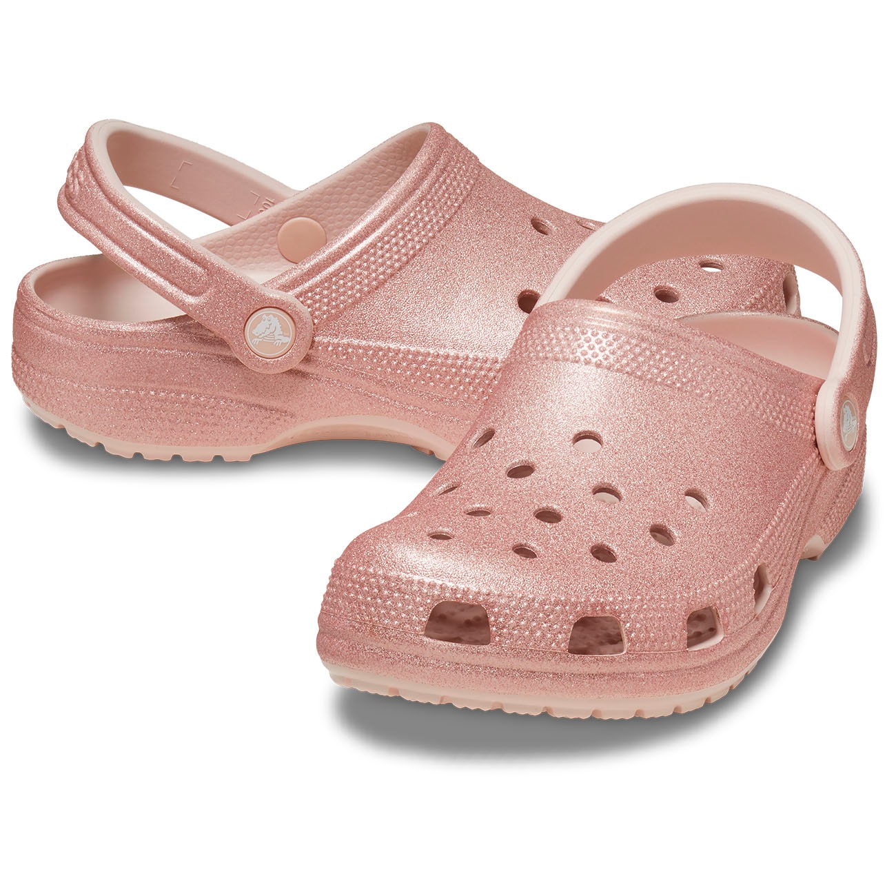 Socas Classic Glitter Clog Crocs Rosa-2