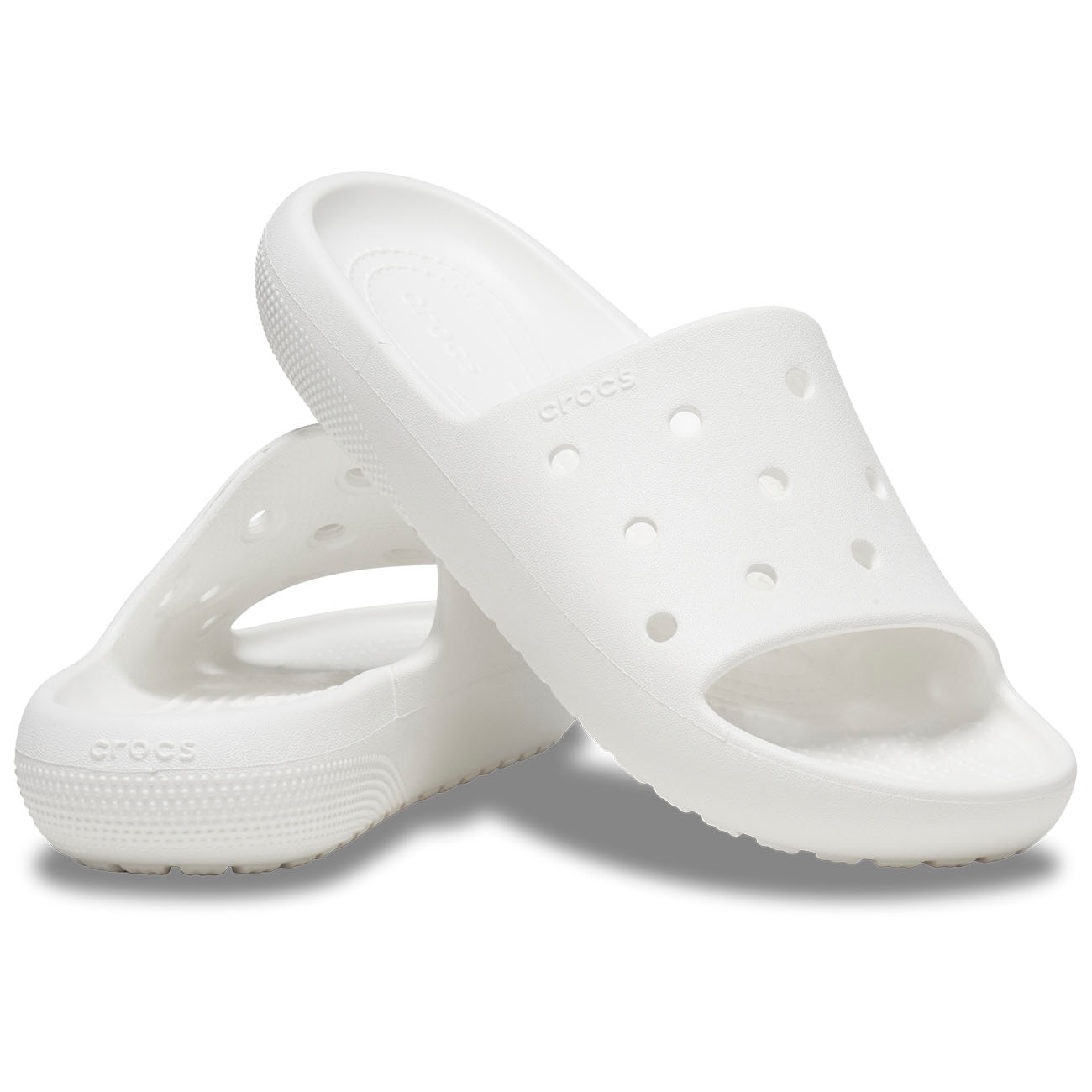 Chinelos Classic Slide V2 U Crocs Branco-2