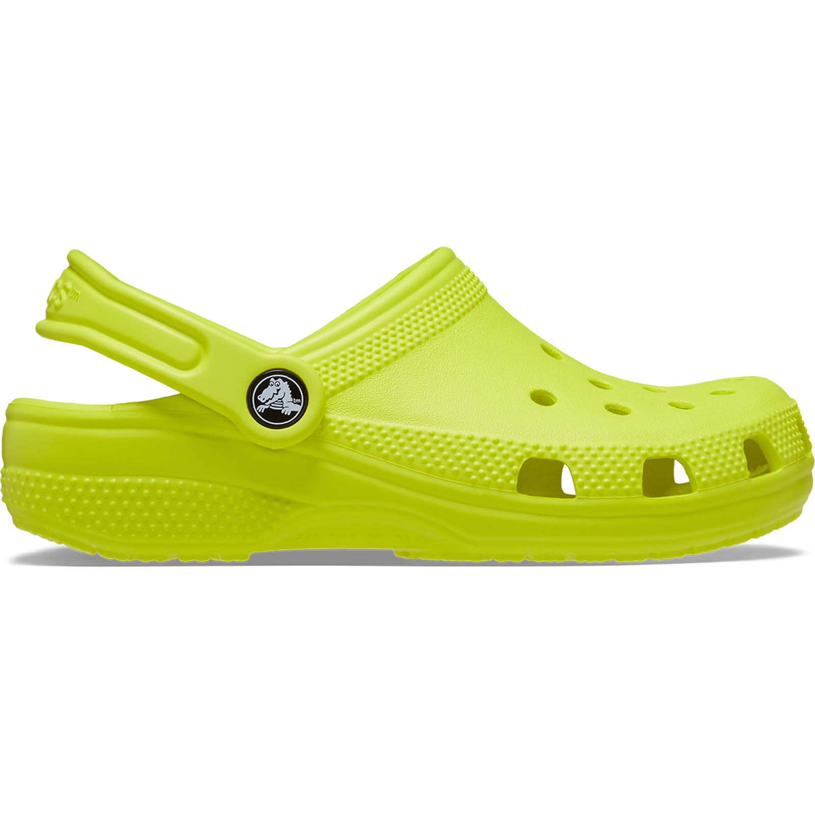 Socas Infantil Classic Clog Crocs Amarelo-flúor-1
