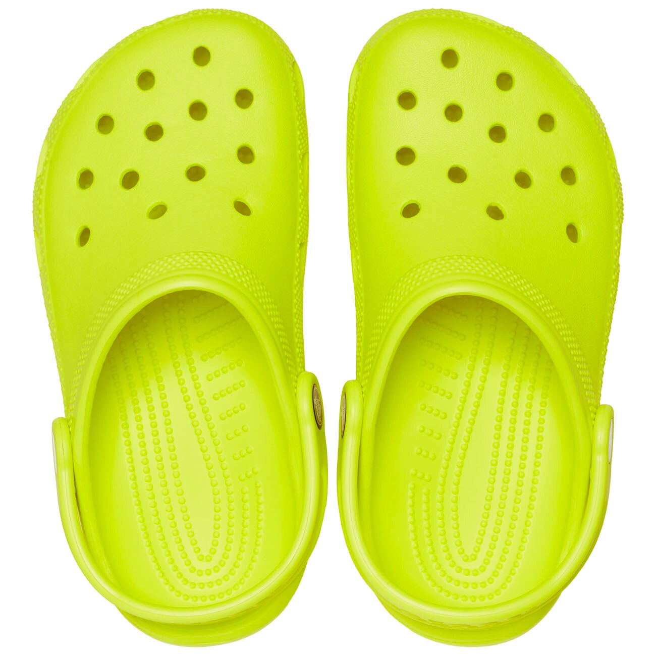 Socas Infantil Classic Clog Crocs Amarelo-flúor-3