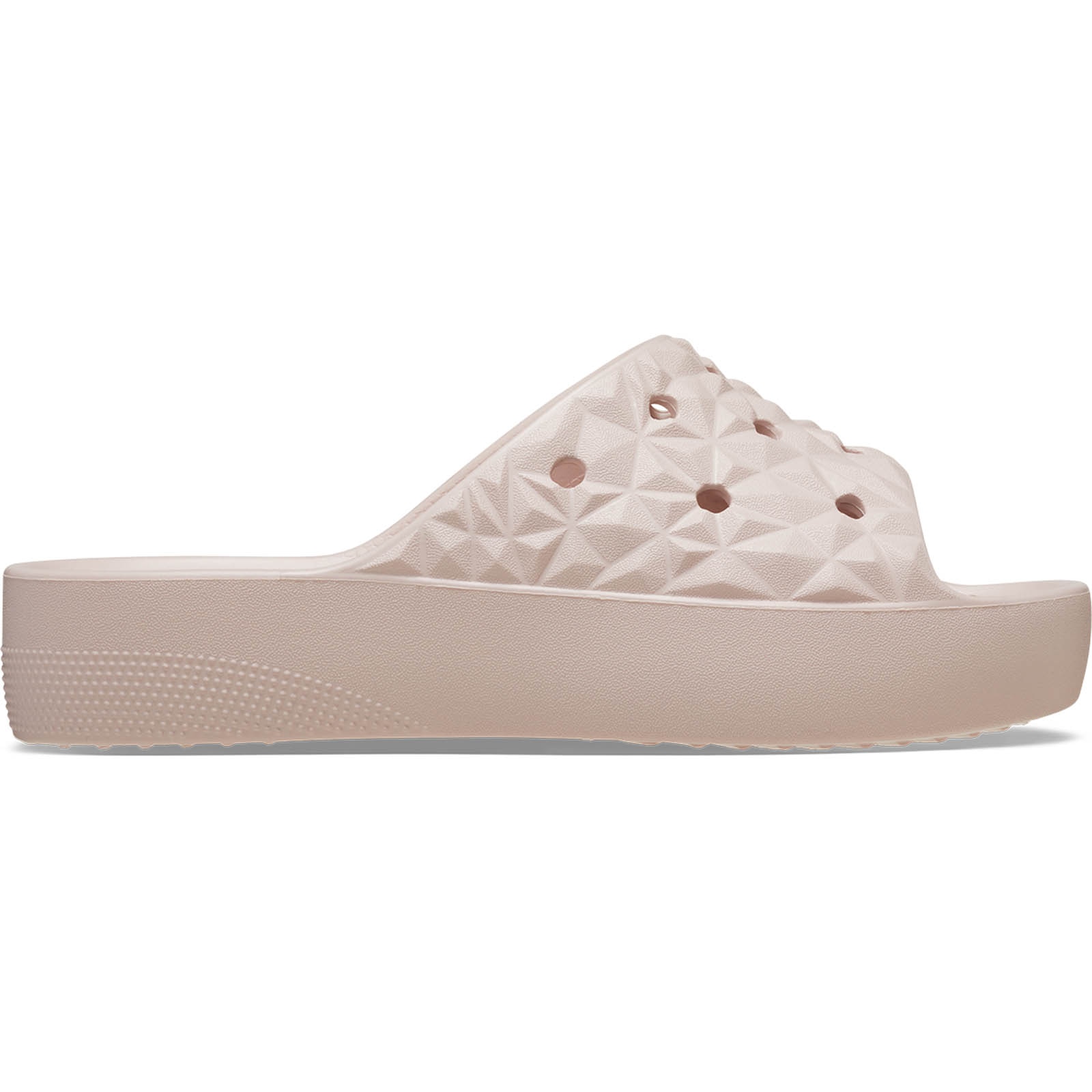 Chinelos Classic Platform Geometric Slide W Crocs Rosa-pastel-1