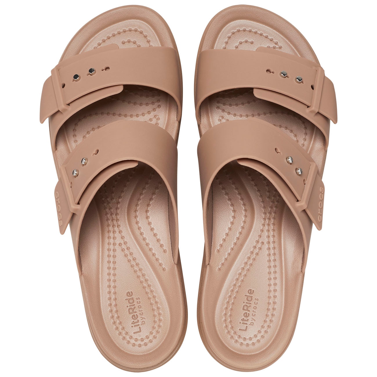 Sandálias Brooklyn Buckle Lowwdg Crocs Castanho-claro-3