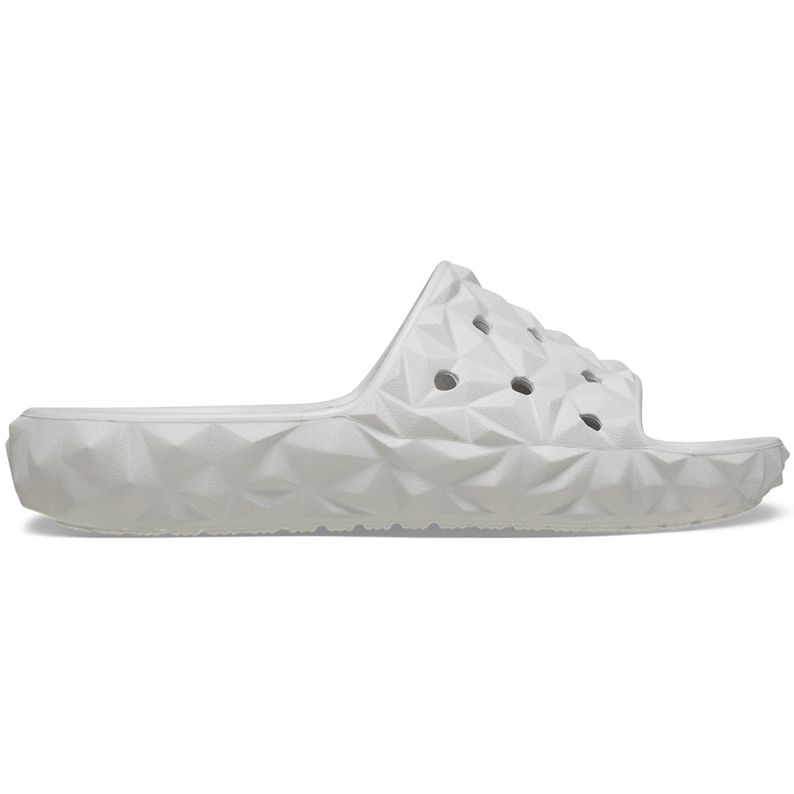 Chinelos Classic Geometric Slide V2 U Crocs Cinzento-claro-1