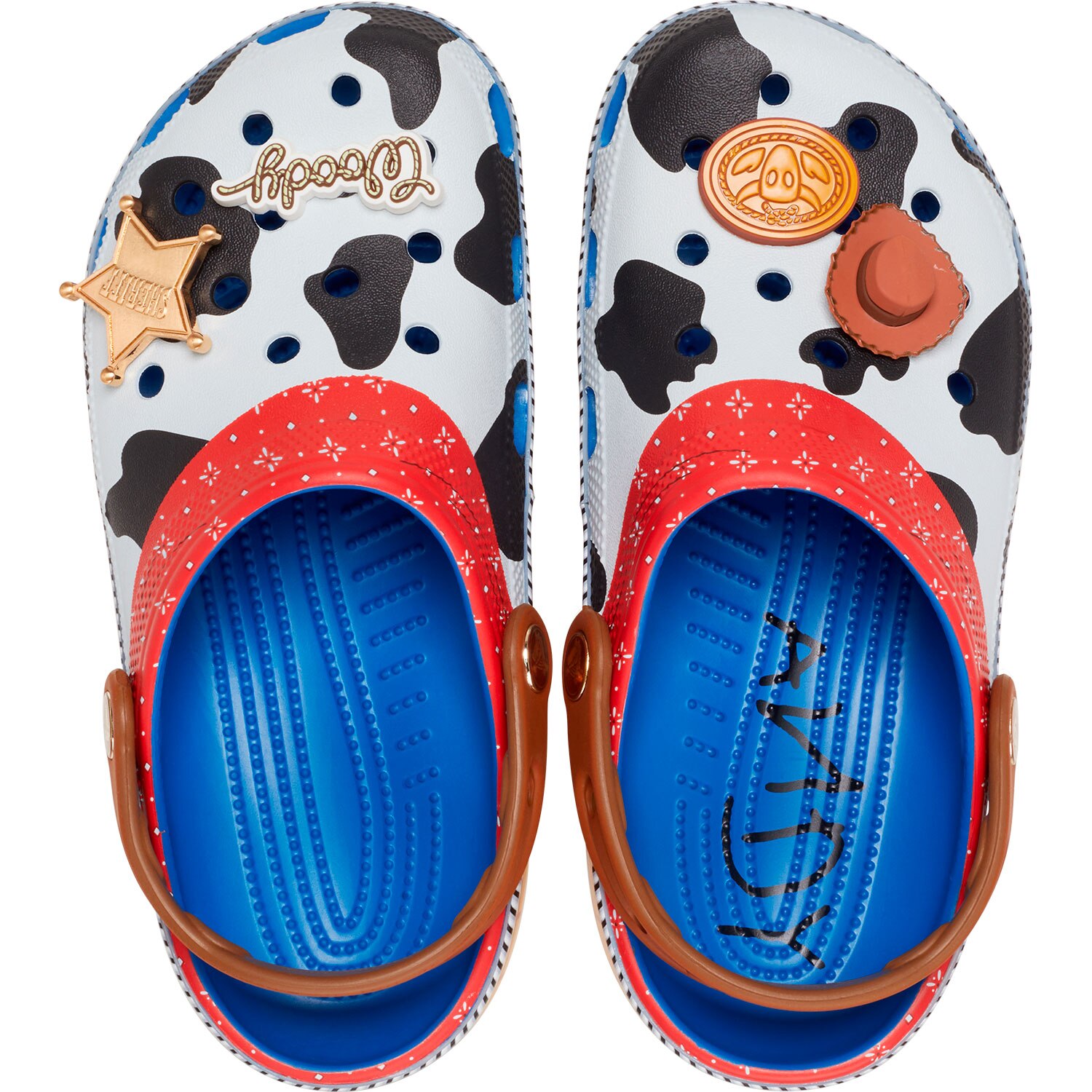 Socas Toy Story Woody Classic Clog U Crocs Azul-3