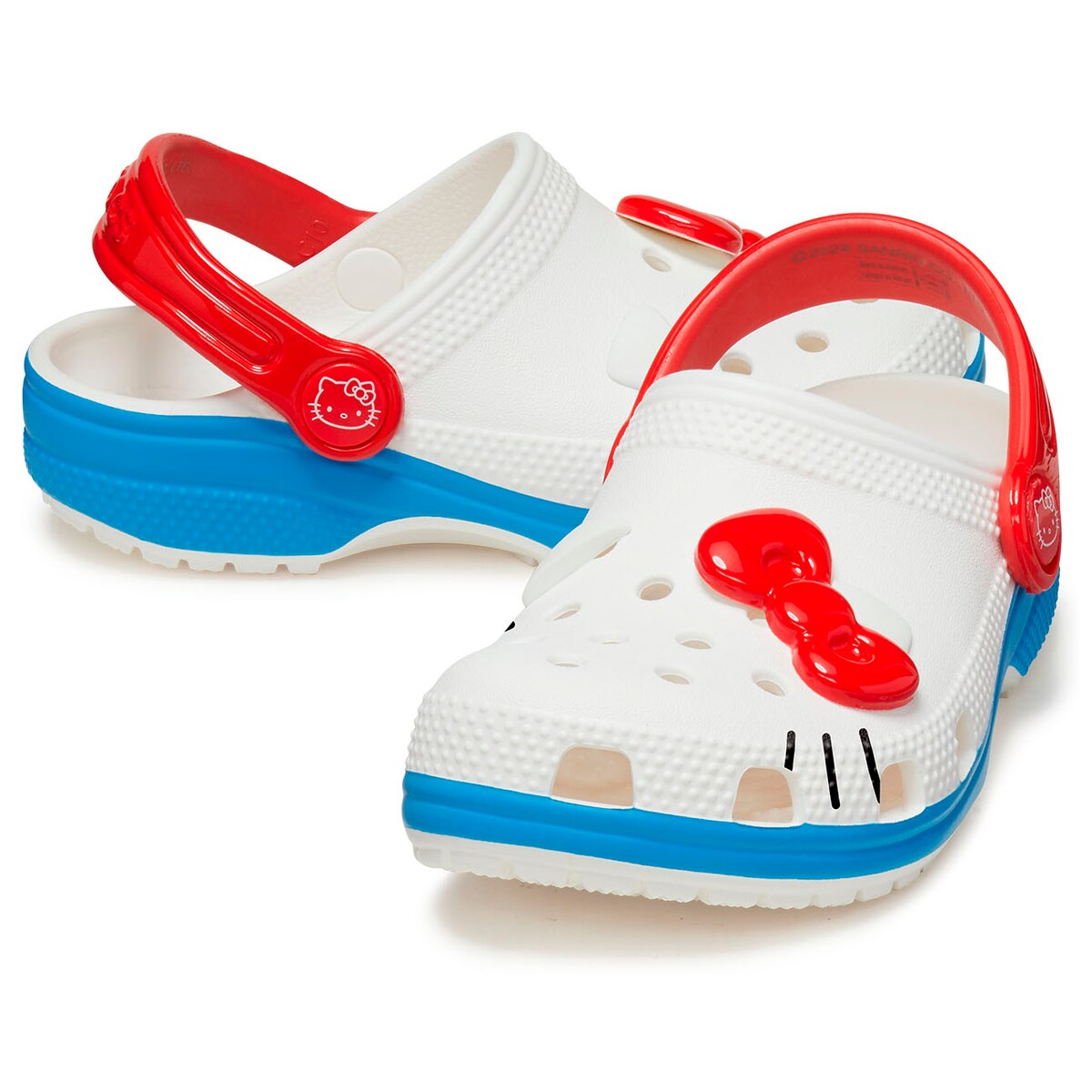 Socas Hello Kitty Iam Classic Clog K Crocs para Crianças Branco-2