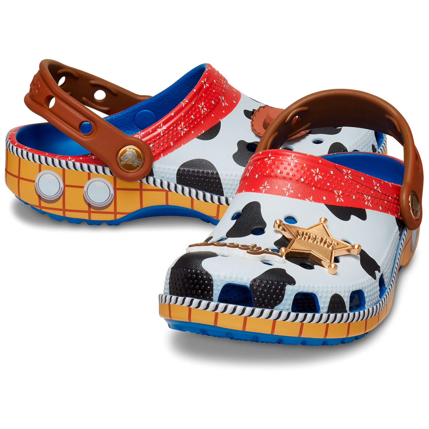 Socas Infantil Toy Story Woody Classic Clog T Crocs Azul-2