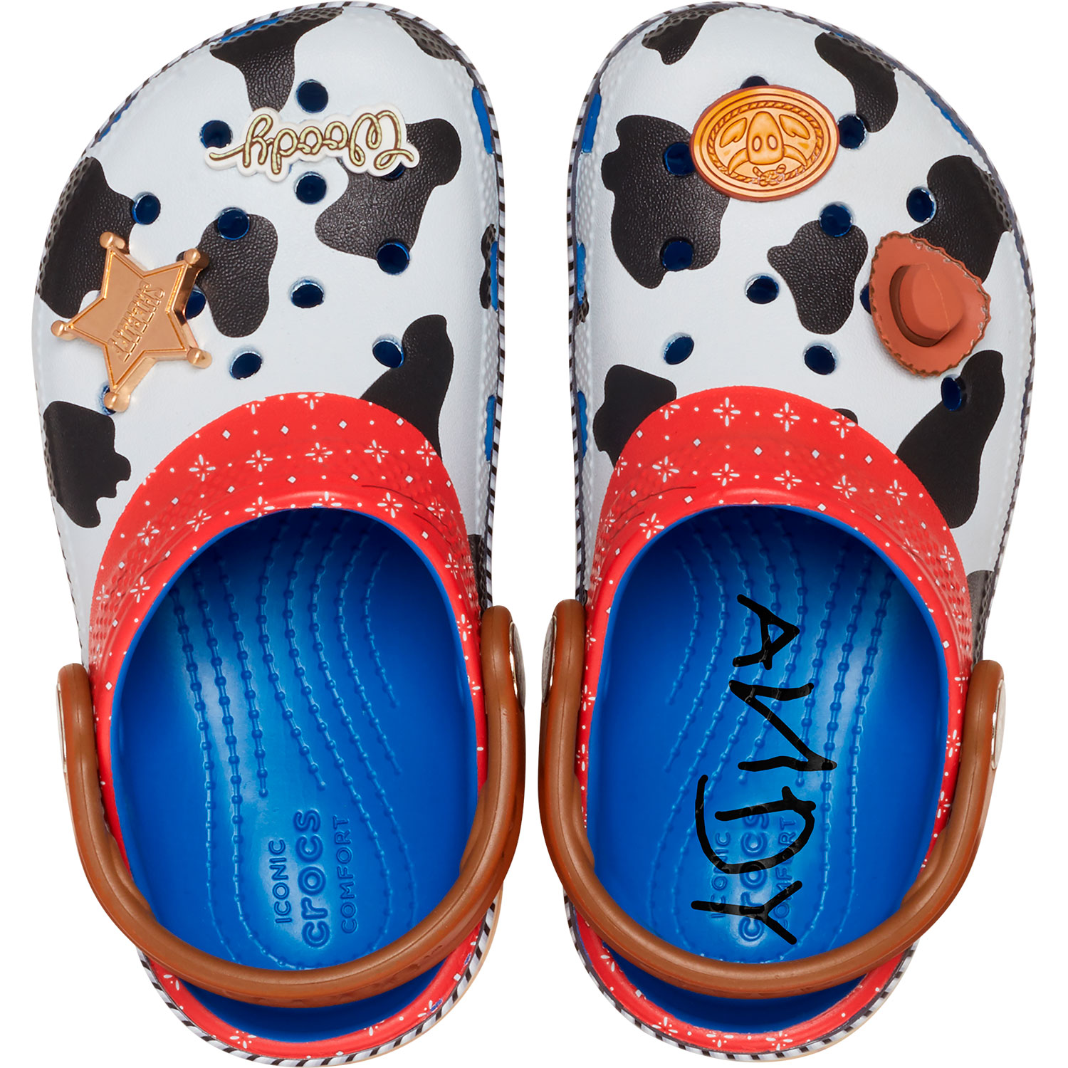 Socas Infantil Toy Story Woody Classic Clog T Crocs Azul-3
