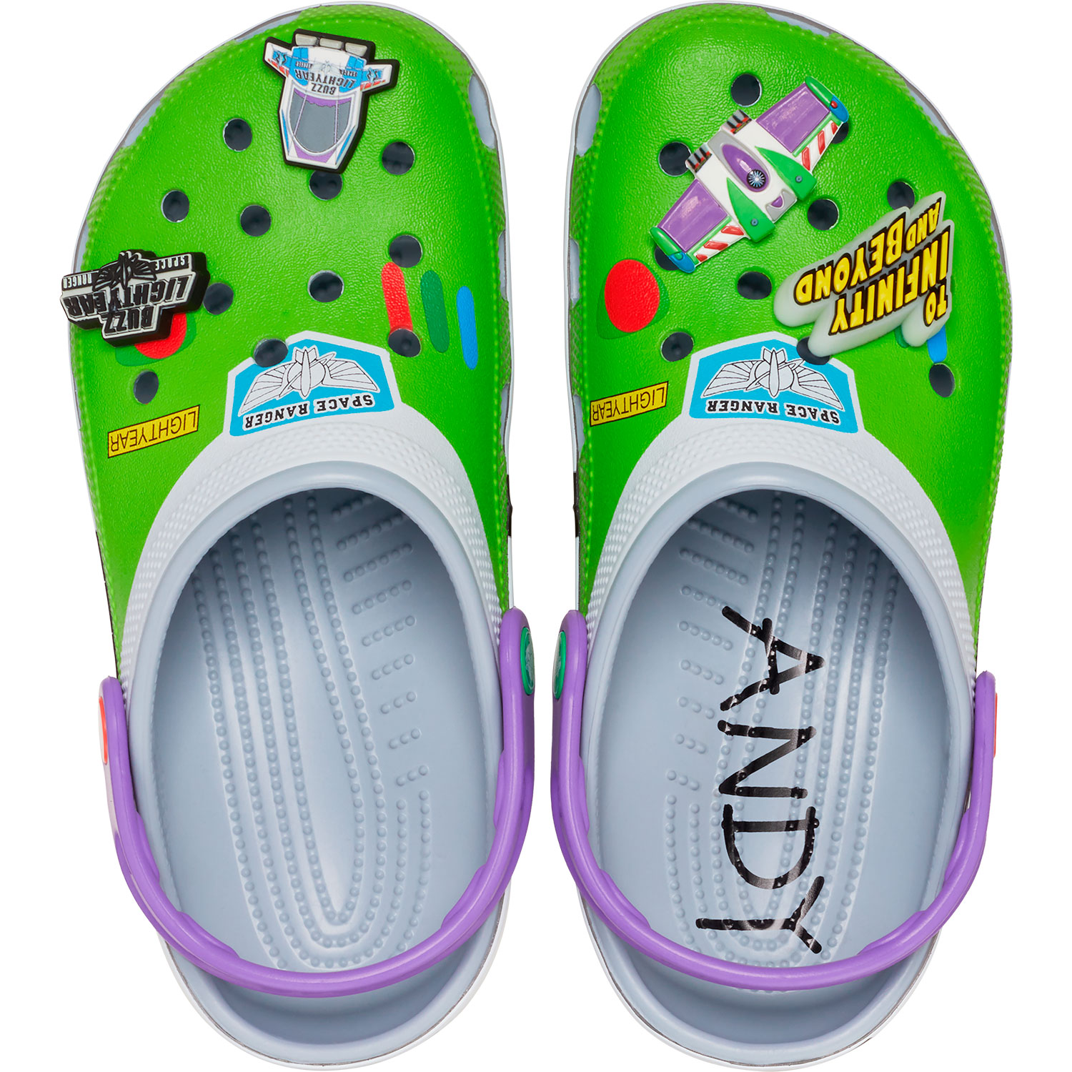 Socas Unissexo Toy Story Buzz Classic Clog U Crocs Azul-3