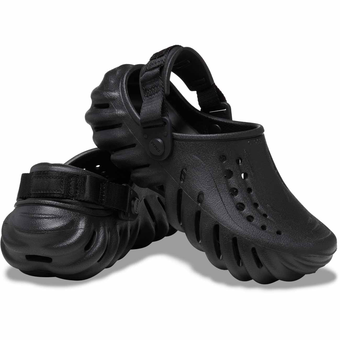 Socas Infantil Echo Clog Crocs Preto-2