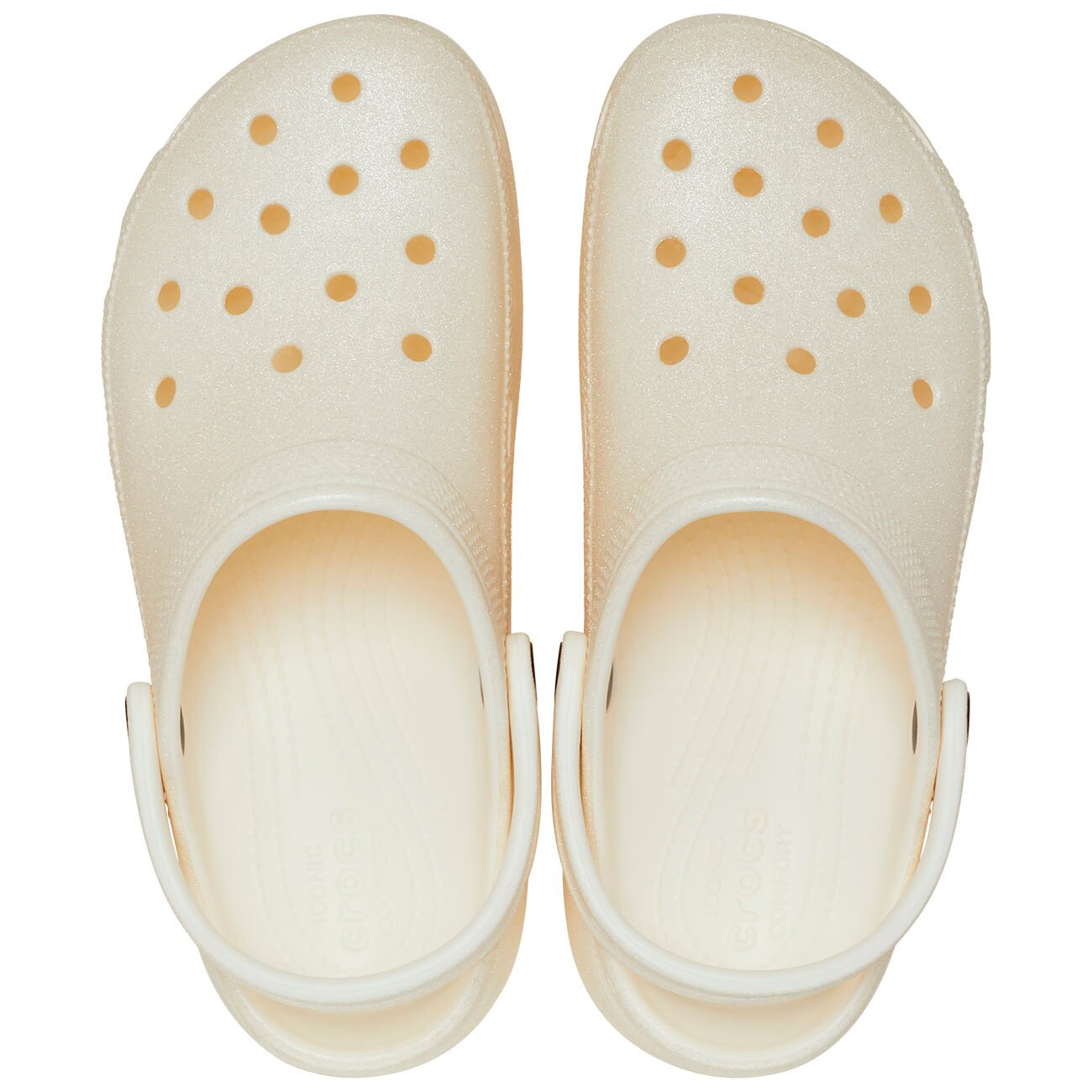 Socas Classic Platform Glitter Clogw Crocs Branco-3