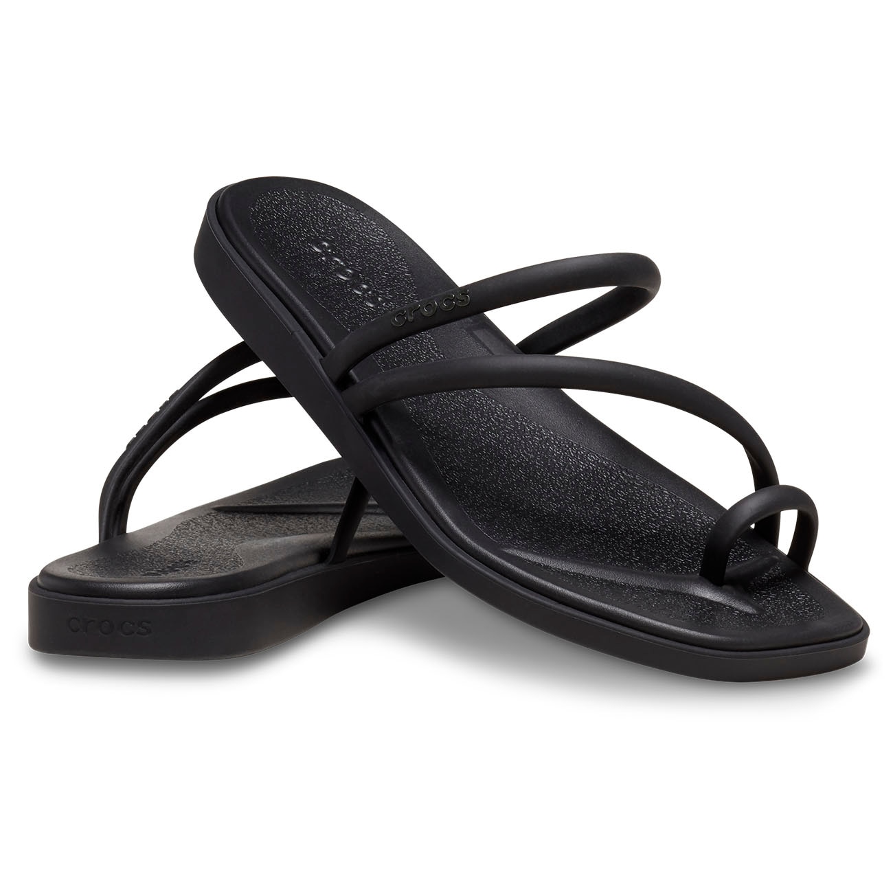Sandálias Miami Toe Loop Sandal W Crocs Preto-2