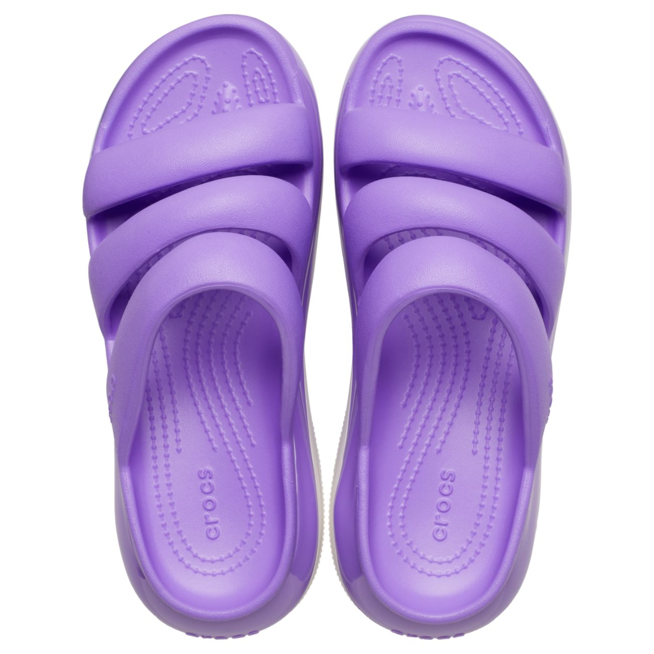 Chinelos Mega Crush Triple Strap U Crocs Roxo-3