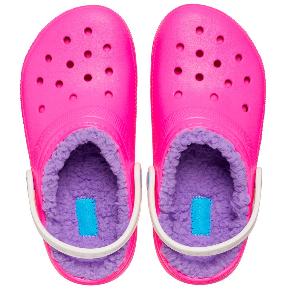 Socas de Bebé Classic Lined IAM Brown Bear Clog Rosa-pastel-3