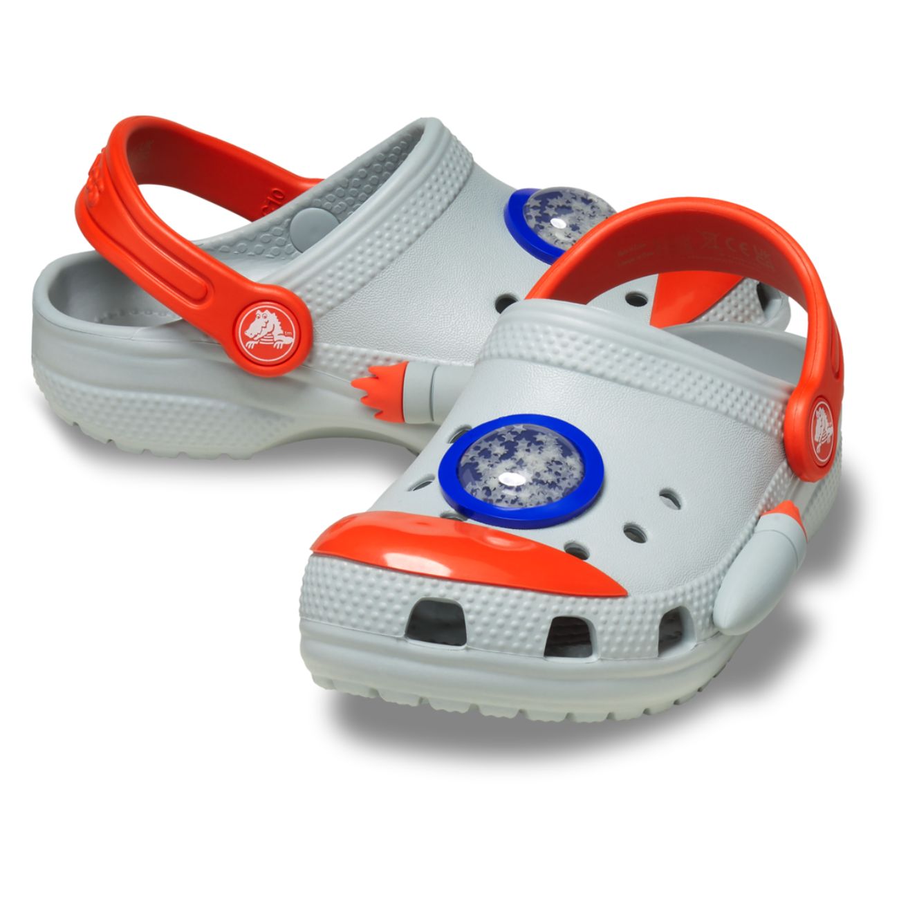 Socas para Bebés Classic Rocket Ship Clog T Crocs Cinzento-claro-2
