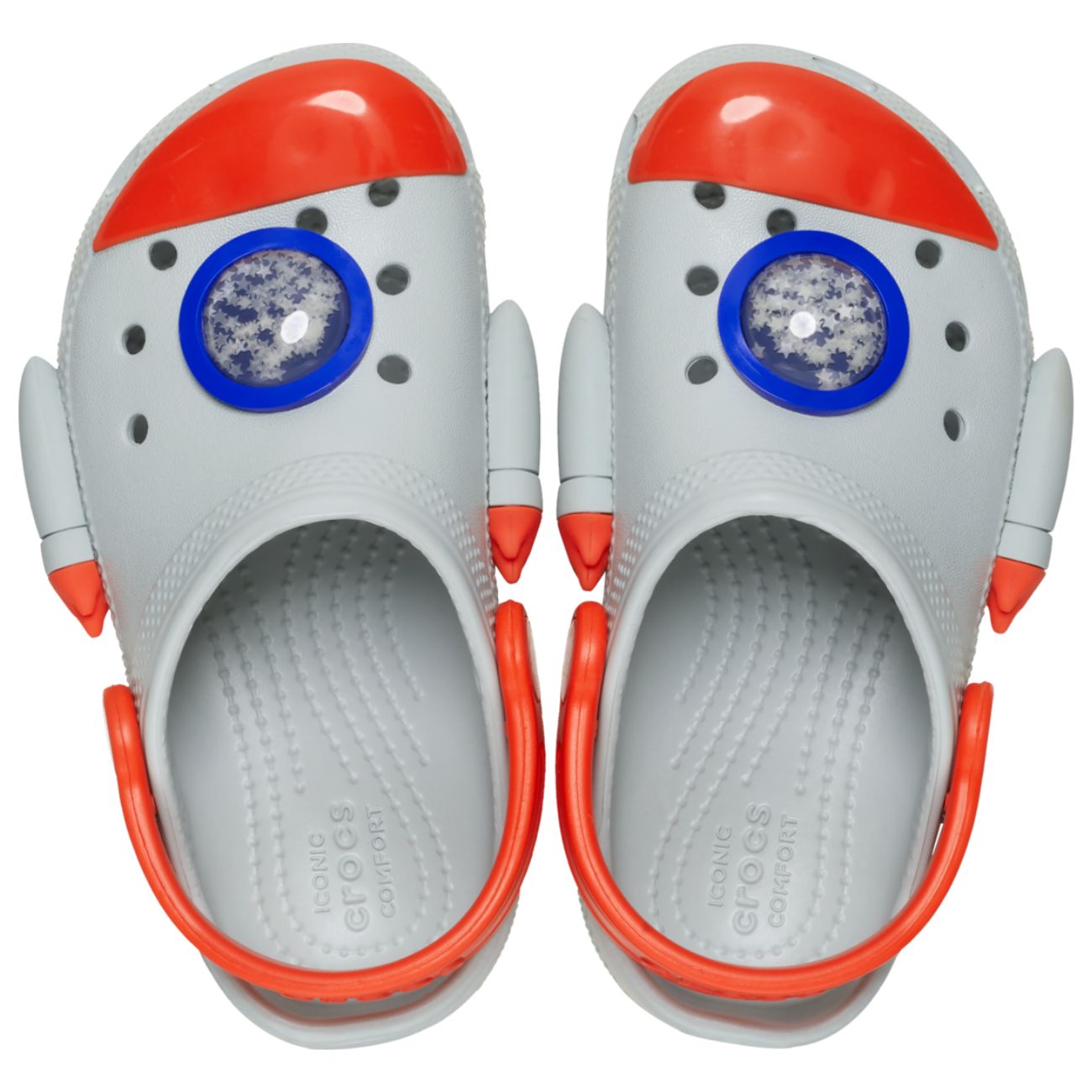 Socas para Bebés Classic Rocket Ship Clog T Crocs Cinzento-claro-3