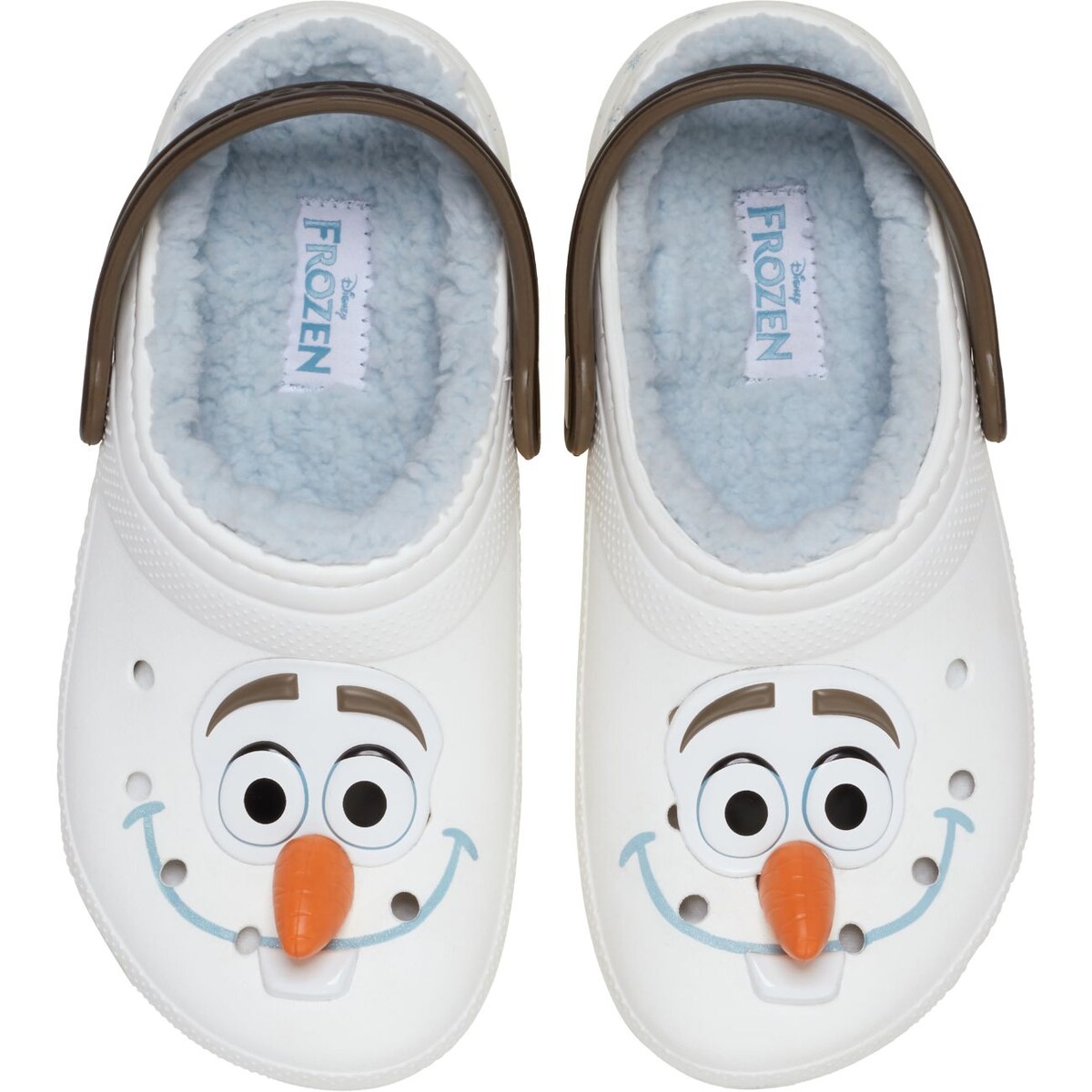 Socas para Bebés Frozen Olaf Lined Classic Clog T Crocs Branco-3