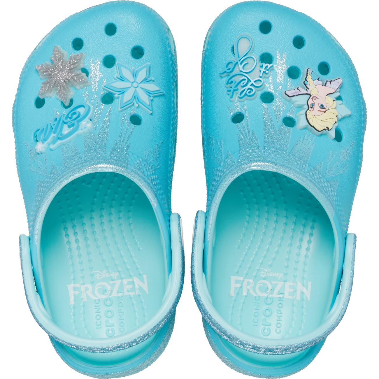 Socas para Bebés Frozen Elsa Classic Clog K Crocs Azul-celeste-3