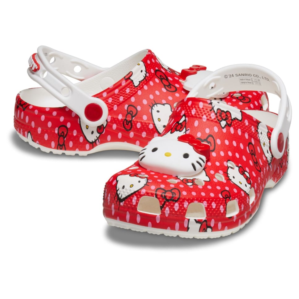 Socas Infantil Hello Kitty Red Classic Clog T Crocs Vermelho-2
