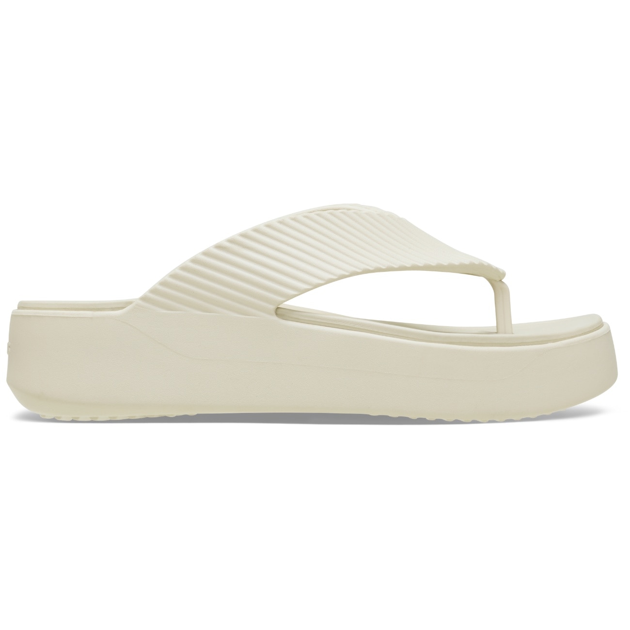 Chinelos Getaway Groove Platform Flip W Crocs Bege-1