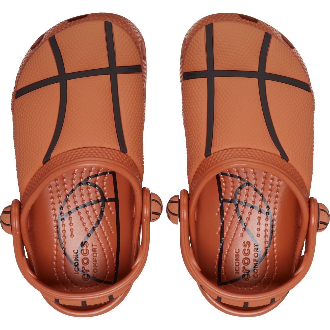 Socas para Bebés Classic Basketball Clog T Crocs Castanho-3