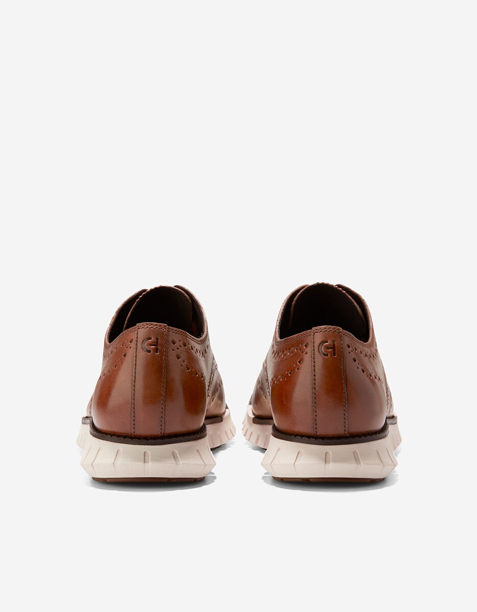 Sapatos de Cordões em Pele com Entressola Flowerfoam™ Castanho-3
