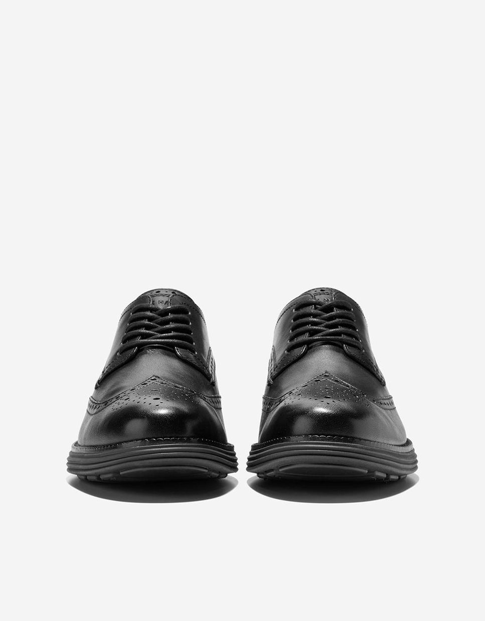 Sapato Oxford Confecionado em Pele com Detalhes Brogue Clássicos Preto-2